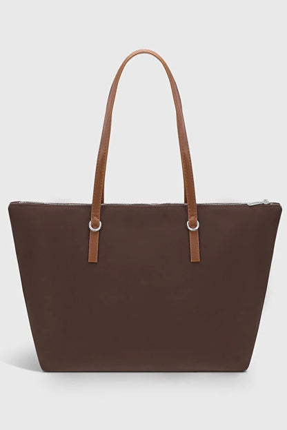 Bruine grote waterbestendige shopper tas voor dames