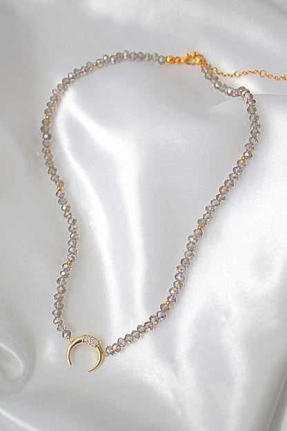 18 karaat chroom Oostenrijkse kristallen choker