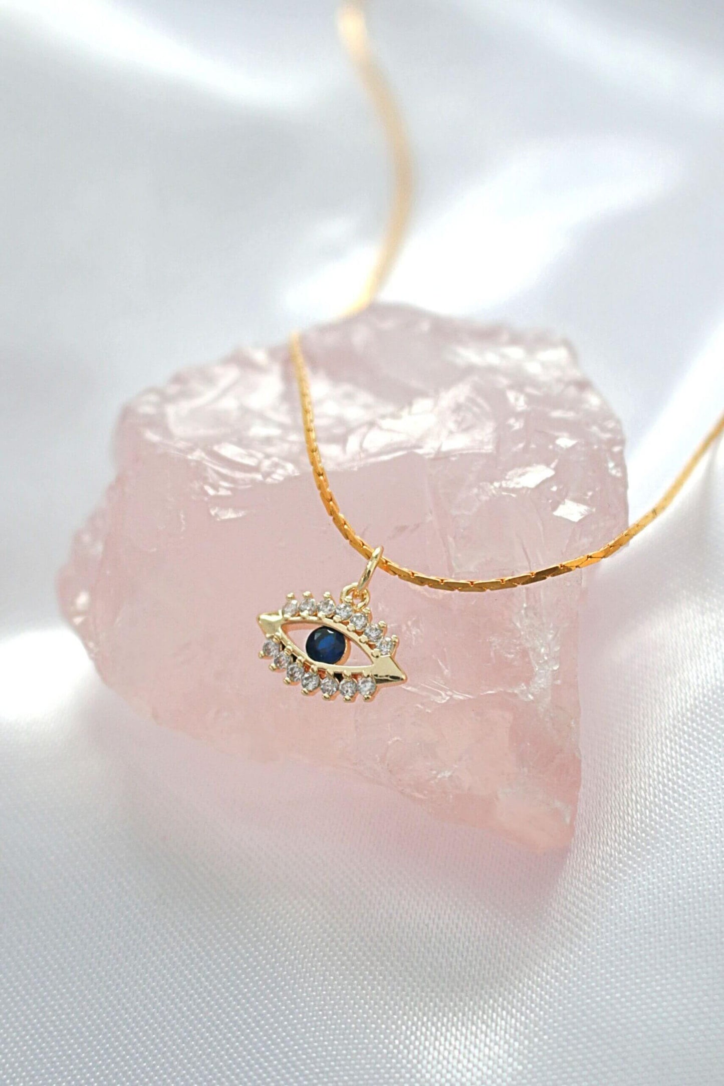 24 Karaats Mini Boze Oog Ketting