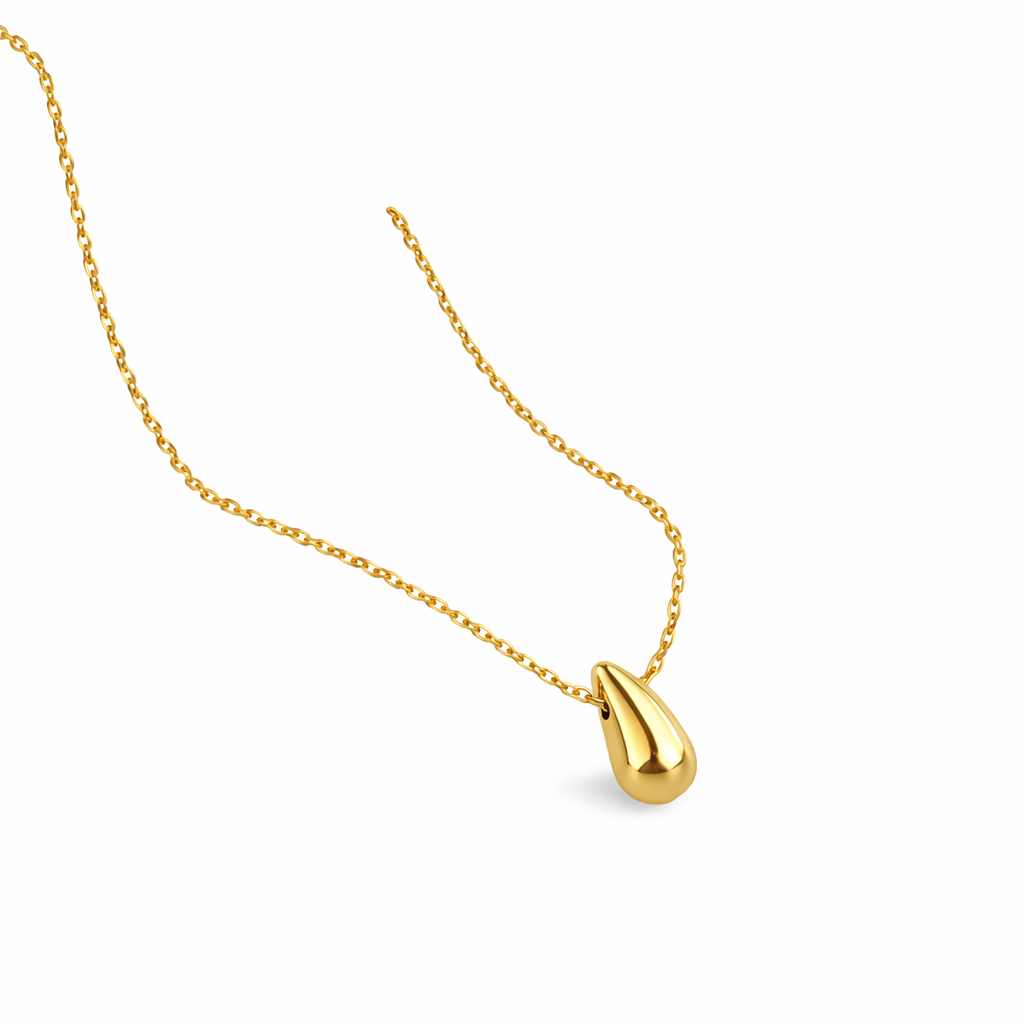 Roestvrijstalen gouden druppelketting voor dames
