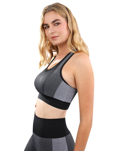 Arleta Naadloze Sportbeha - Zwart