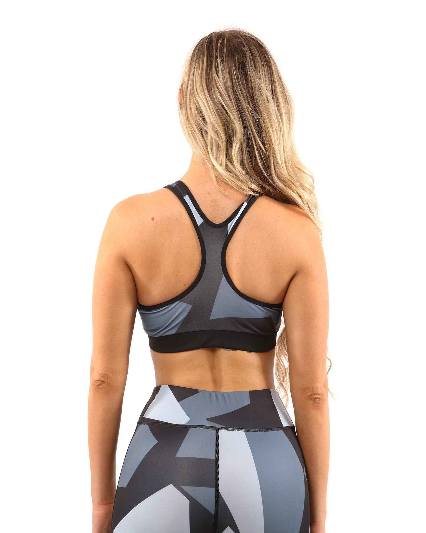 Bondi-set – Leggings & Sport-bh – Svart/Grå