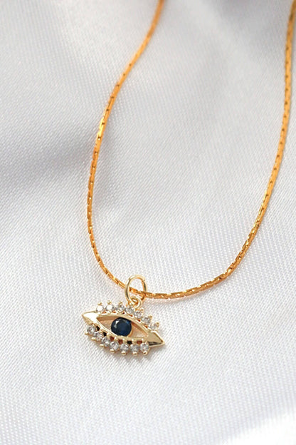 24 Karaats Mini Boze Oog Ketting
