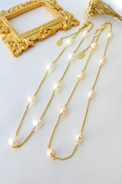 24K Barokke Zoetwaterparels Ketting Choker