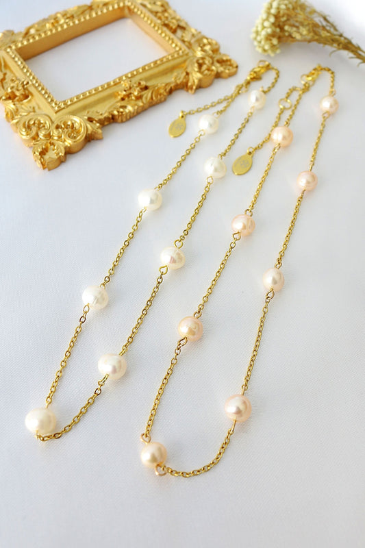 24K Barokke Zoetwaterparels Ketting Choker