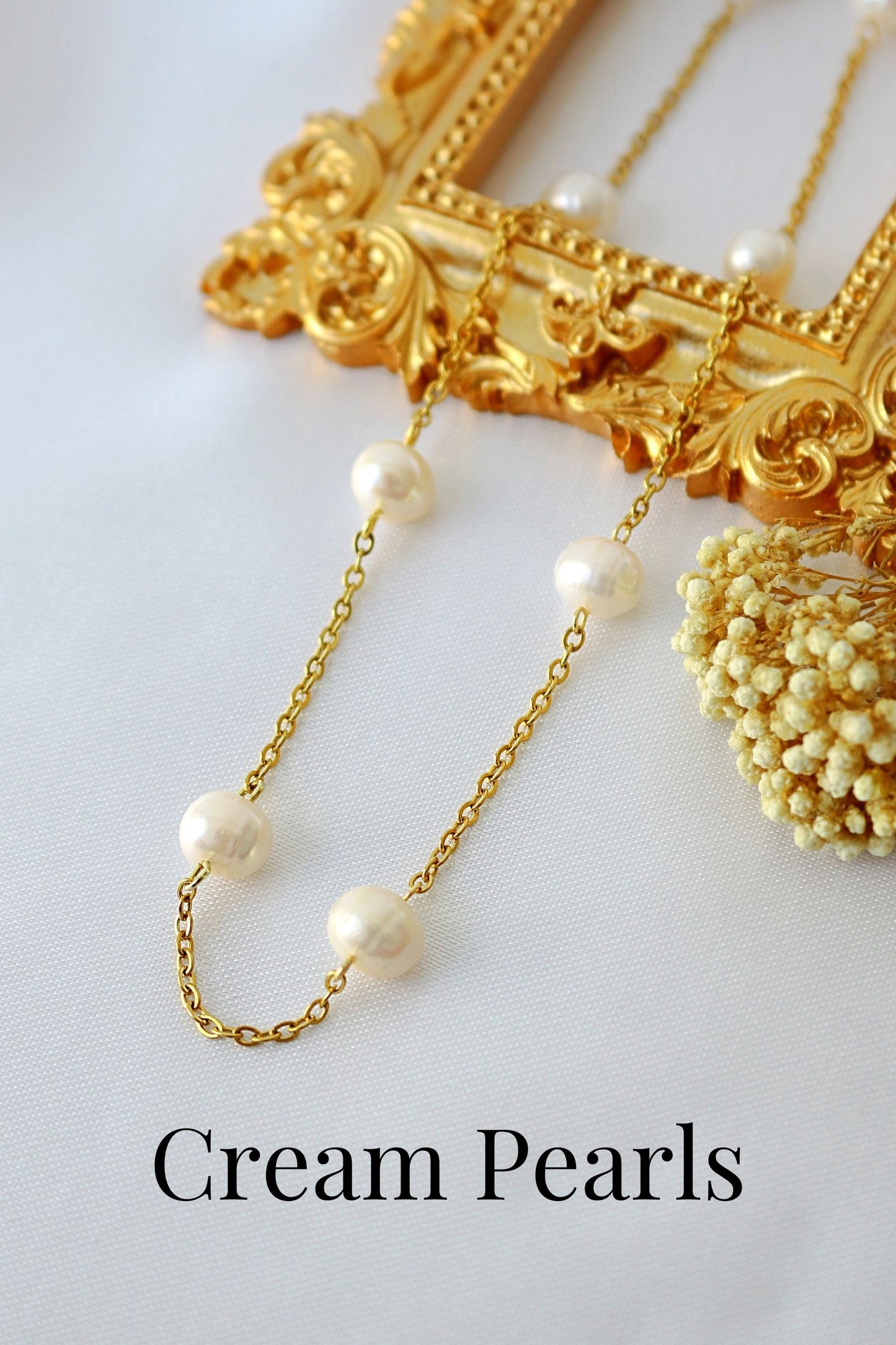 24K Barokke Zoetwaterparels Ketting Choker