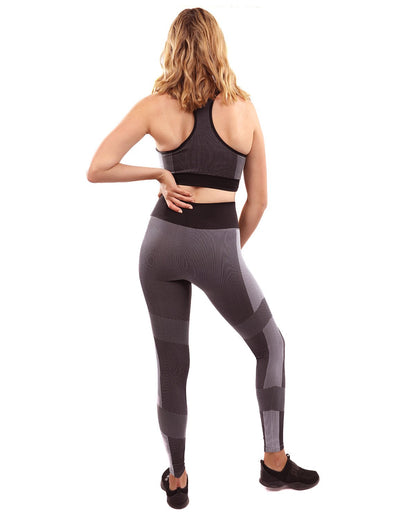 Arleta Naadloze Legging & Sportbeha Set - Zwart