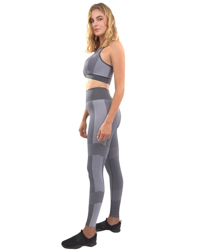Arleta Naadloze Legging & Sportbeha Set - Grijs