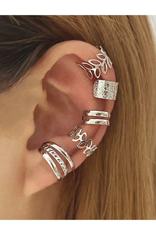 5-delige kraakbeenoorbellenset voor dames Minimalistische alledaagse sieraden
