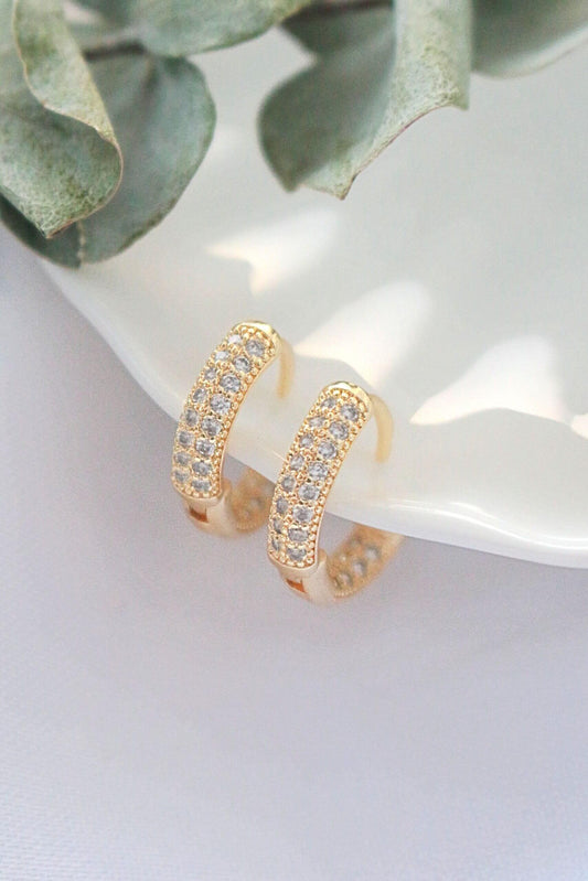 24 Karaats Zirconia Oorbellen