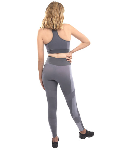 Arleta Naadloze Legging & Sportbeha Set - Grijs