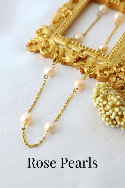 24K Barokke Zoetwaterparels Ketting Choker