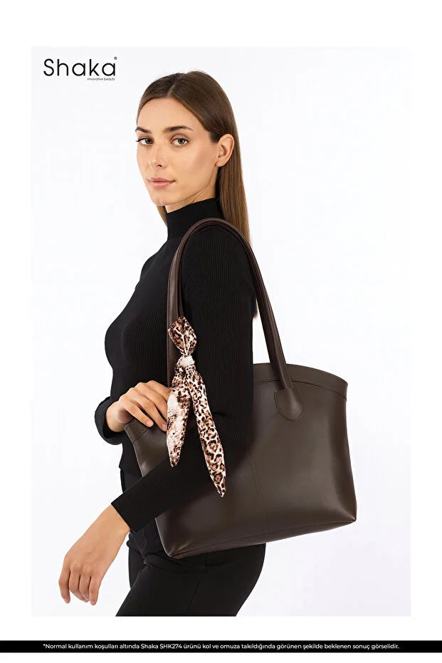 Kunstleren Tas Enkele Dames Hand Schouder Crossbody Tas Bruin