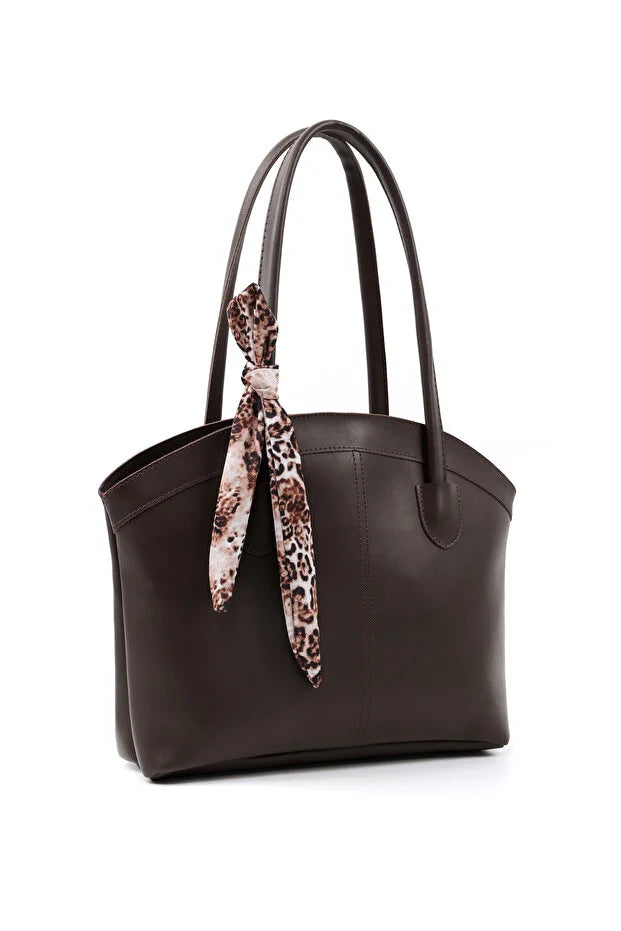 Kunstleren Tas Enkele Dames Hand Schouder Crossbody Tas Bruin