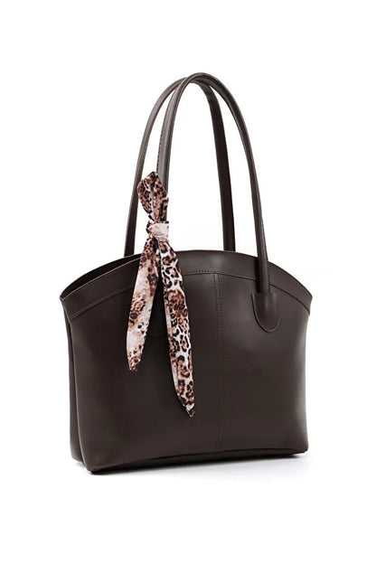 Kunstleren Tas Enkele Dames Hand Schouder Crossbody Tas Bruin
