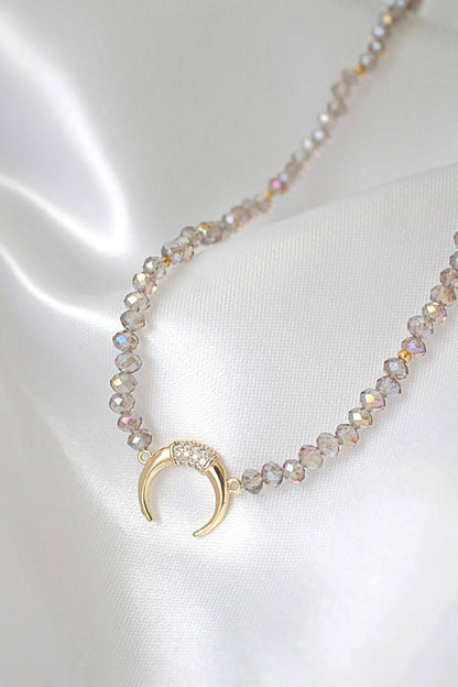 18 karaat chroom Oostenrijkse kristallen choker
