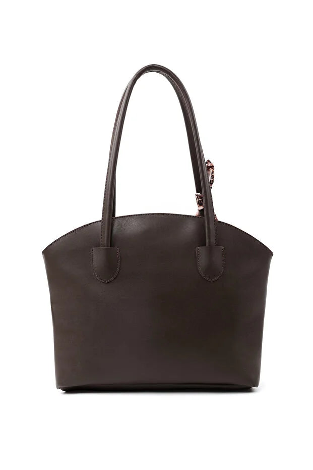 Kunstleren Tas Enkele Dames Hand Schouder Crossbody Tas Bruin