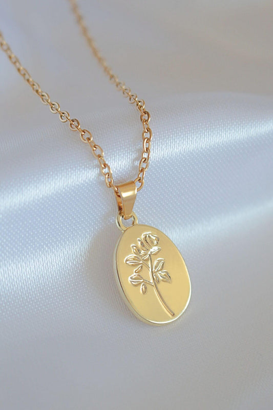 ”Bouquet de Roses” 24K Classy Floral Necklace