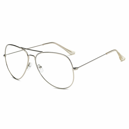 ENID - Trendy Aviator Zonnebril met doorzichtige glazen
