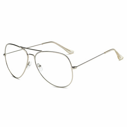 ENID - Trendy Aviator Zonnebril met doorzichtige glazen