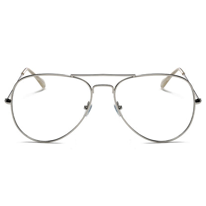 ENID - Trendy Aviator Zonnebril met doorzichtige glazen