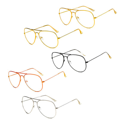 ENID - Trendy Aviator Zonnebril met doorzichtige glazen