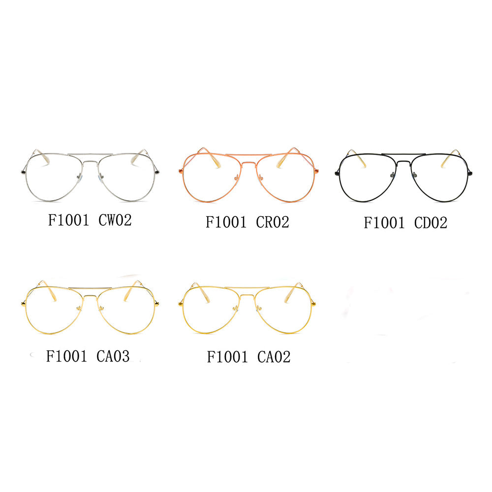 ENID - Trendy Aviator Zonnebril met doorzichtige glazen